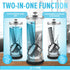 JJ CARE Disinfectant Jar (35oz) - Barber Jar Glass, Sanitizer Disinfectant Glass Jar, Barber Disinfectant Jar, Implement Disinfectant Container w/Stainless Steel Removable Strainer & Cap - Silver Lid